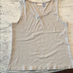 Chicos silver threaded Tank